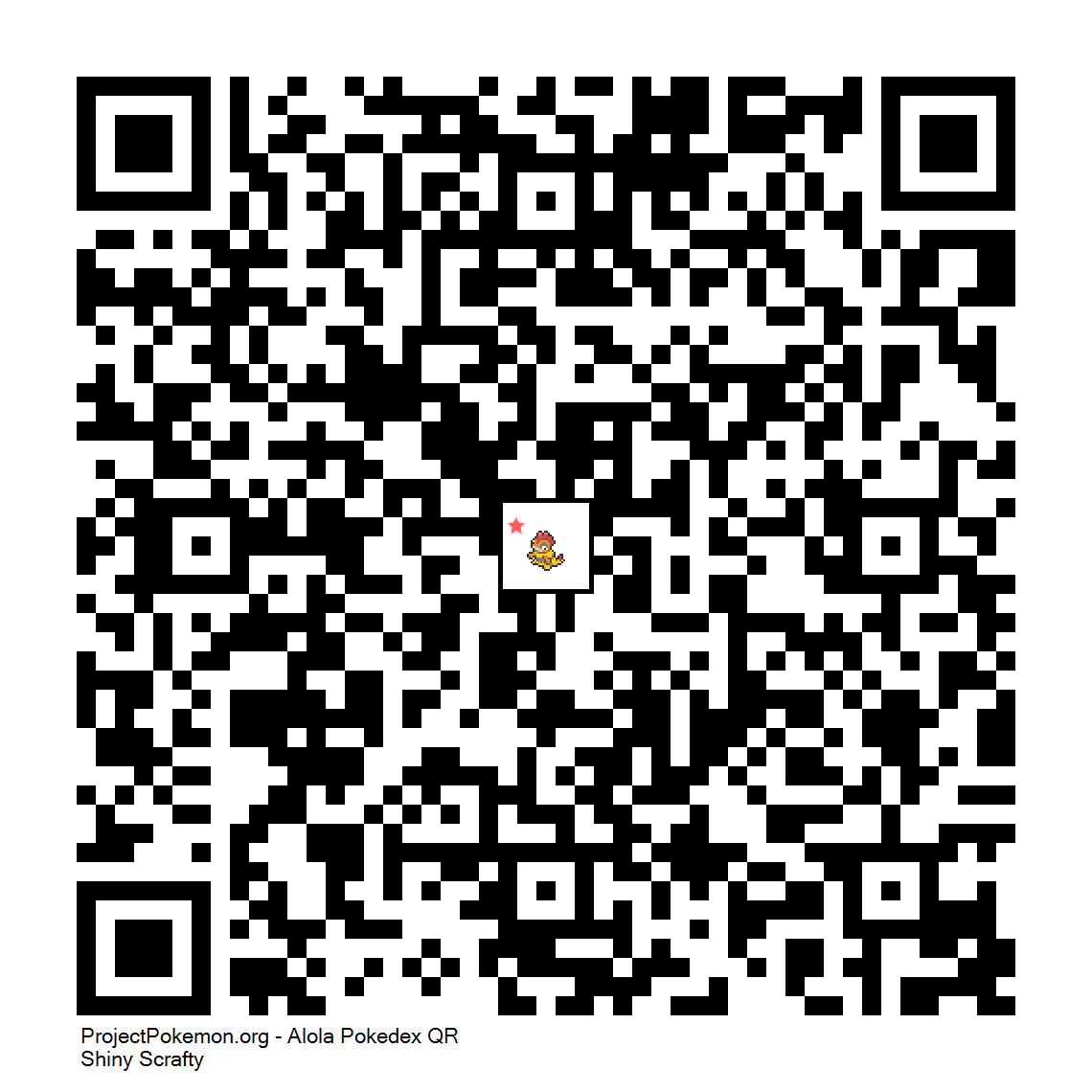 Cdigo QR de Scrafty variocolor